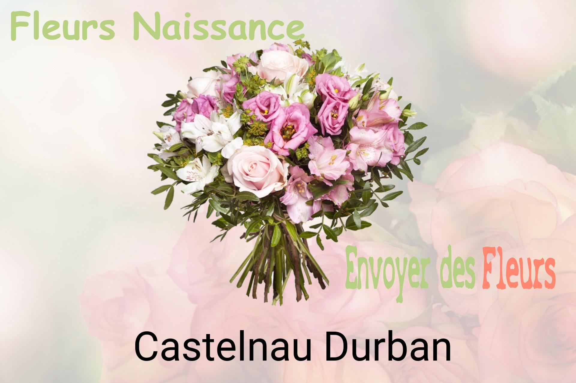 Bouquet de fleurs de naissance livré à Castelnau-Durban